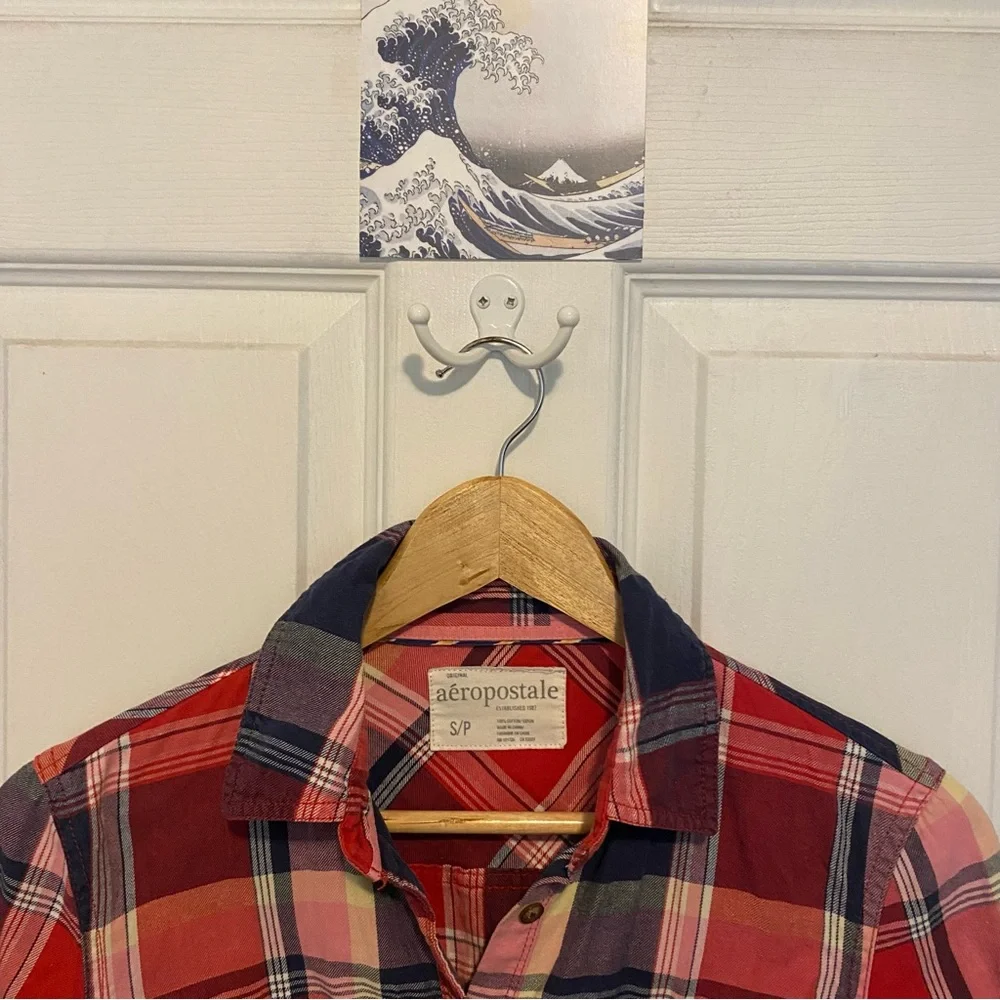 Aeropostale Red Plaid Shirt - Small - Picture 1 of 5